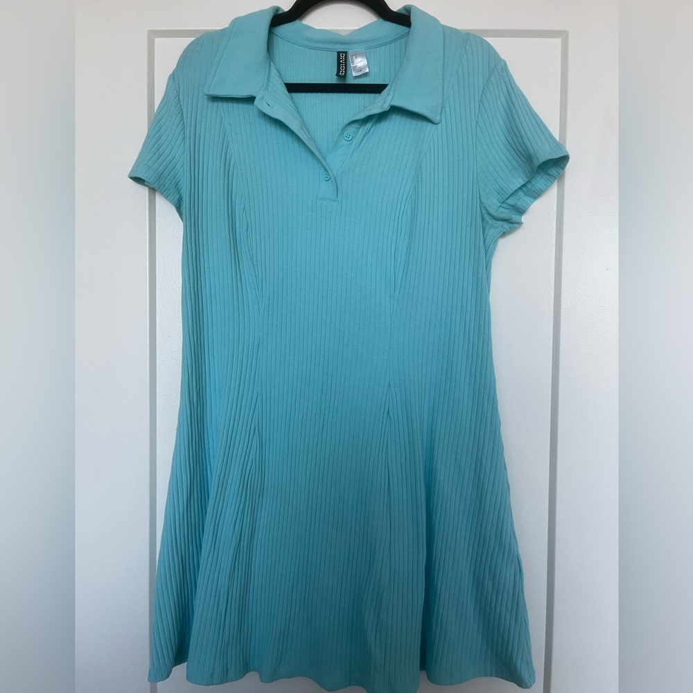 Divided dress blue aqua